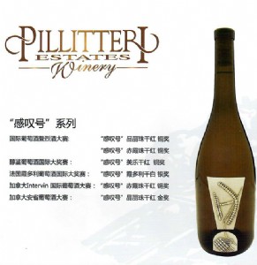 加拿大冰酒Pillitteri派利特瑞原装进口感叹号霞多丽干白葡萄酒